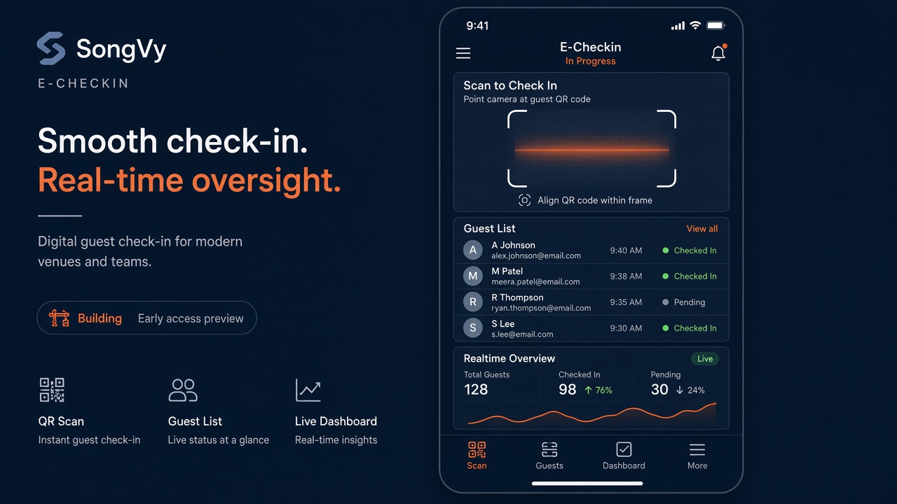 Event e-checkin product preview